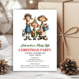 Invitación Quirky Family Holiday Party Printable Invitation