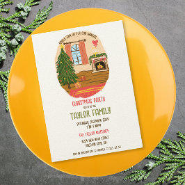 Invitación Quirky mano caprichosa Navidades Fiesta de cena