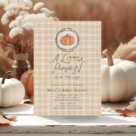 Invitación Quirky Pequeño Calabaza Baby Shower