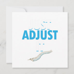 Invitación Quiropráctico Divertido Solo Ajustalo Doctor de Co