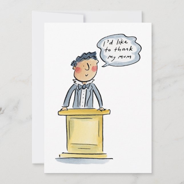 Invitación Quisiera agradecer a mi mamá (Anverso)