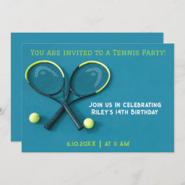 Invitación Quisquis y tazas de tenis de fiesta de cumpleaños 