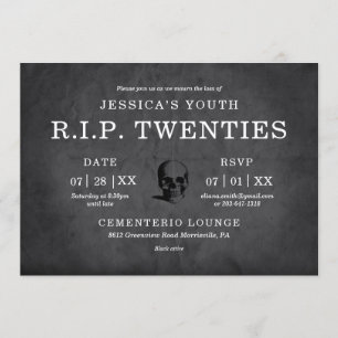 Invitación R.I.P Veinteañera