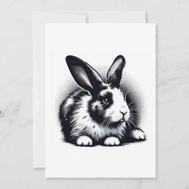 Invitación rabbit drawing (Anverso)