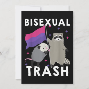 Invitación Raccoon LGBT arcoiris del orgullo gay de la basura