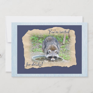 Invitación Raccoon - Te invitan a beber algo