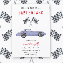Invitación Race Car Baby Shower