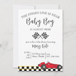 Invitación Race Car Baby Shower