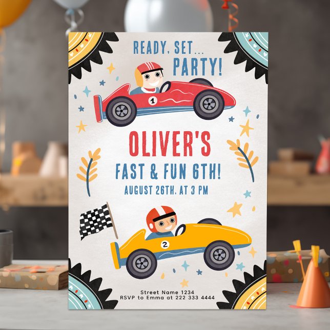 Invitación Race Car Birday Bash (Subido por el creador)