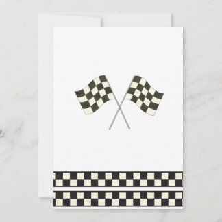 Invitación Race Car Birthday Invitation
