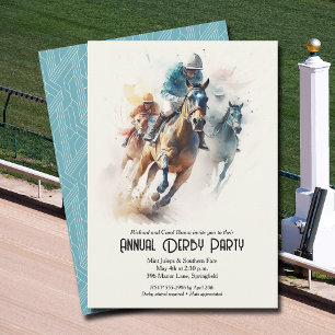 Invitación Race Horses Derby Fiesta