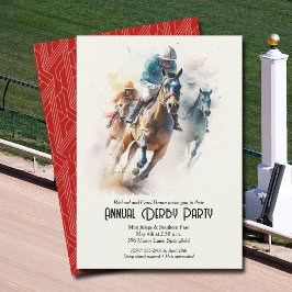 Invitación Race Horses Derby Fiesta