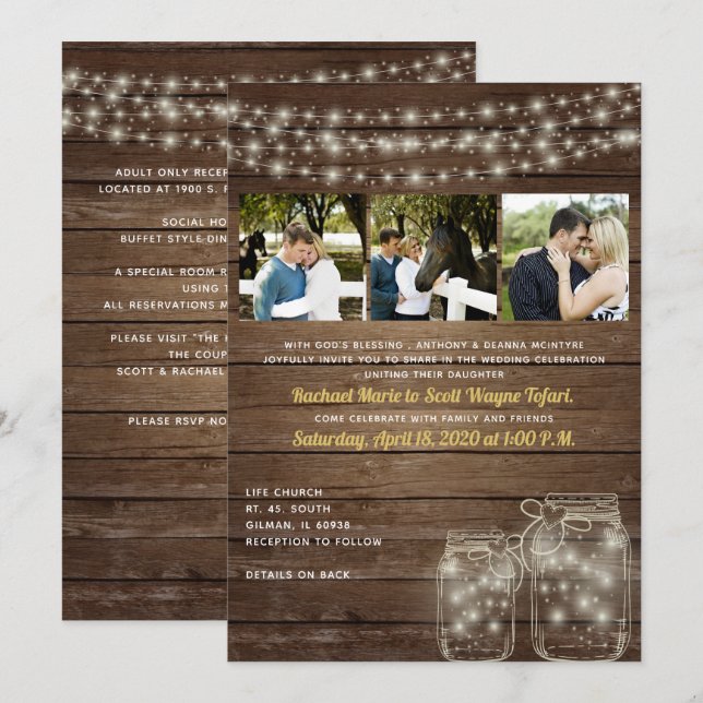 Invitación Rachel - Edición de cliente 2 (Anverso / Reverso)