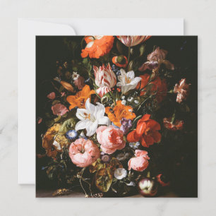 Invitación Rachel Ruysch - Flores En Una Vara De Vidrio
