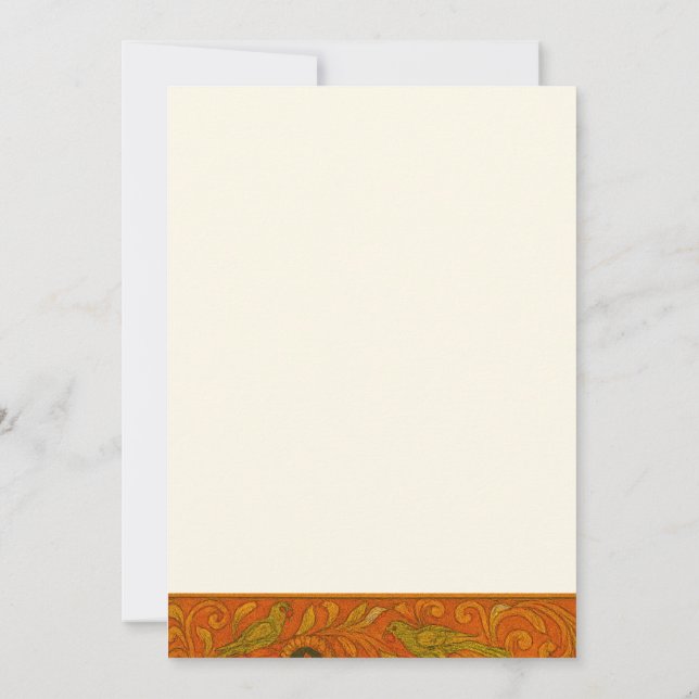 Invitación Radha Krishna Mural painting Indian (Reverso)