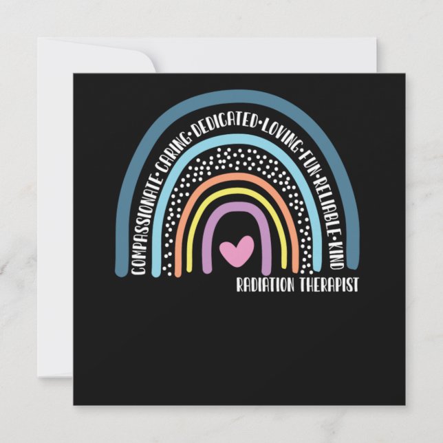 Invitación Radiación Terapia Compasiva Atención Dedicada (Anverso)