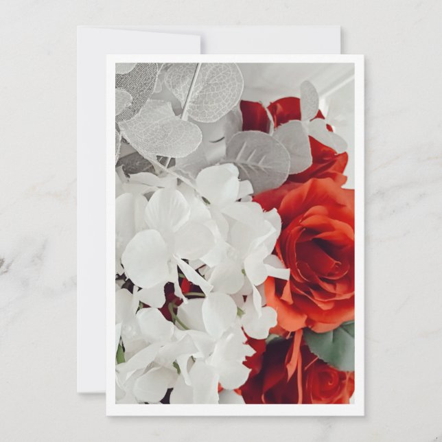 Invitación Radiant Rose Wedding Invitation (Anverso)