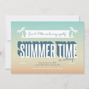 Invitación radiante de verano