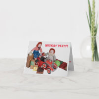 Raggedy Ann Andy Birthday, motor de bomberos infan