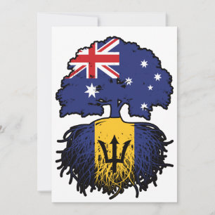 Invitación Raíces de árboles australianos de Barbados