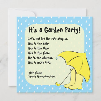 Invitación Rain Umbrella
