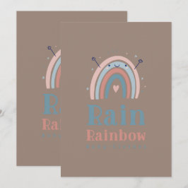 Invitación Rainbow Drawing Heart Icon Pastel AestheticArt