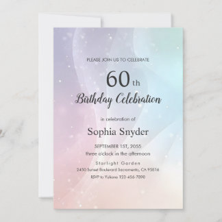 Invitación Rainbow Gradient Invitation | Elegant Pastel Spark