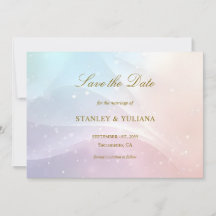 Rainbow Gradient Invitation | Elegant Pastel Spark