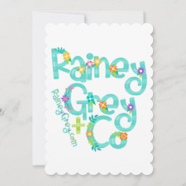 Invitación RAINEY GRAY + CO [logotipo 6]
