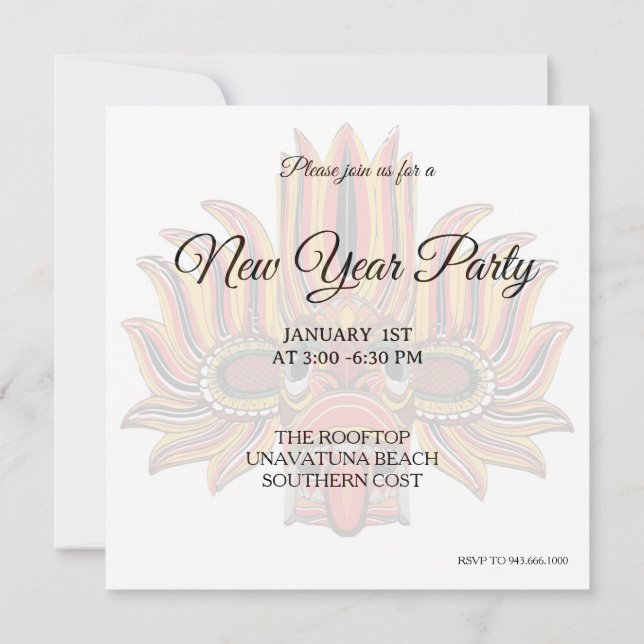 Invitación Raksha (Reverso)