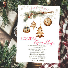 Invitación Rama de árbol, Adornos, Estrellas Casa Abierta