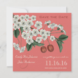 Invitación Rama de flores de cerezo Save the Date