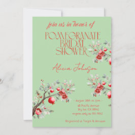 Invitación Rama de grano de ruborizante Ducha de novia