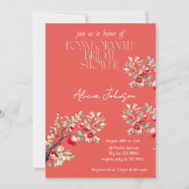 Invitación Rama de grano de ruborizante Ducha de novia