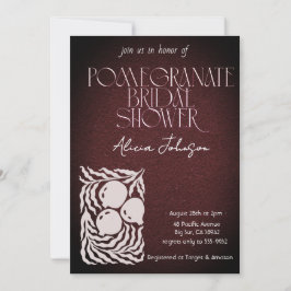 Invitación Rama de grano de ruborizante Ducha de novia