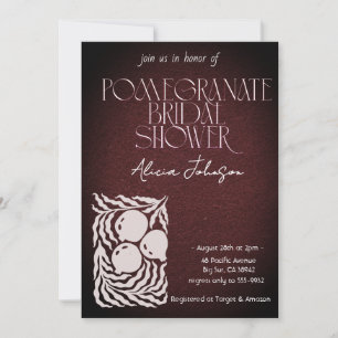 Invitación Rama de grano de ruborizante Ducha de novia