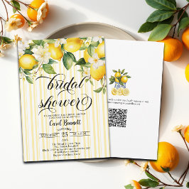 Invitación Rama de limón Ducha de Novias Mediterránea