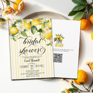 Invitación Rama de limón Ducha de Novias Mediterránea