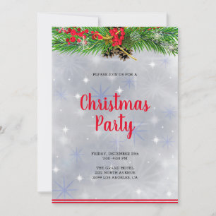 Invitación Rama de Navidad