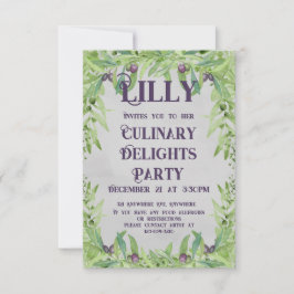 Invitación Rama de olivo