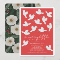 Rama de olivo blanca Merry Little Baby Shower