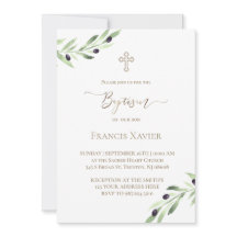 Rama de olivo del bautismo