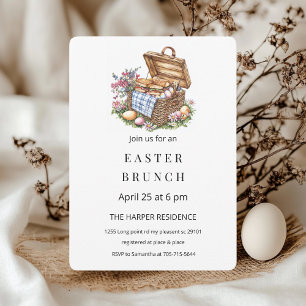 Invitación Rama minimalista de Pascua