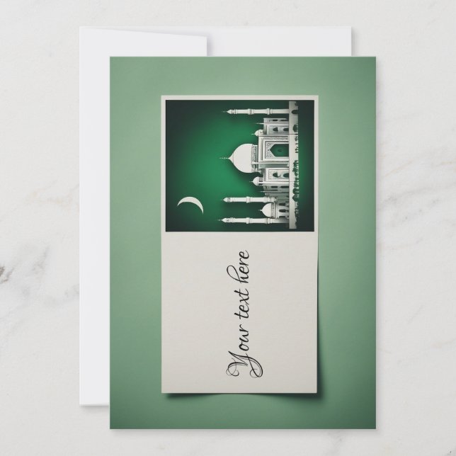 Invitación Ramadan Eid Mubarak (Anverso)