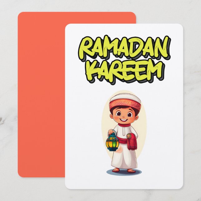 Invitación Ramadan Kareem ص・اً・・・・اً・ق・ض・ك ن・・・・・・. (Anverso / Reverso)