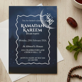 Invitación Ramadan Kareem Iftar Invitation Personalized