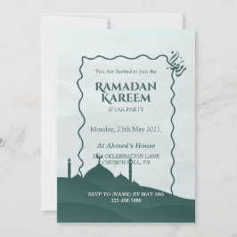 Invitación Ramadan Kareem Iftar Invitation Personalized