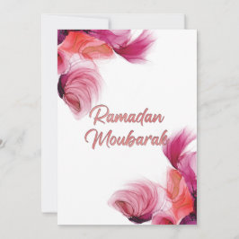 Invitación Ramadan Mubarak arte islámico