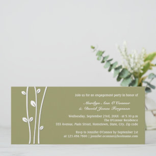Invitación Ramas blancas abandonadas