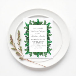 Invitación Ramas de árbol de invierno Foto ensayo Cena